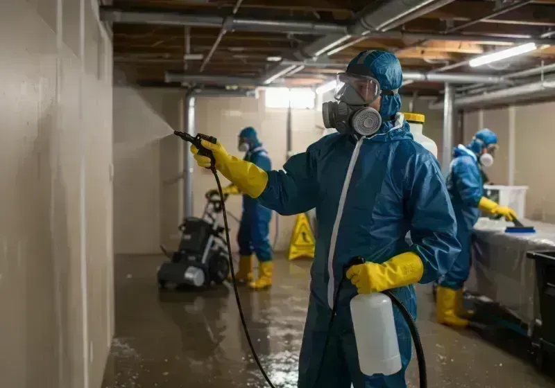 Basement Sanitization and Antimicrobial Treatment process in Southglenn, CO